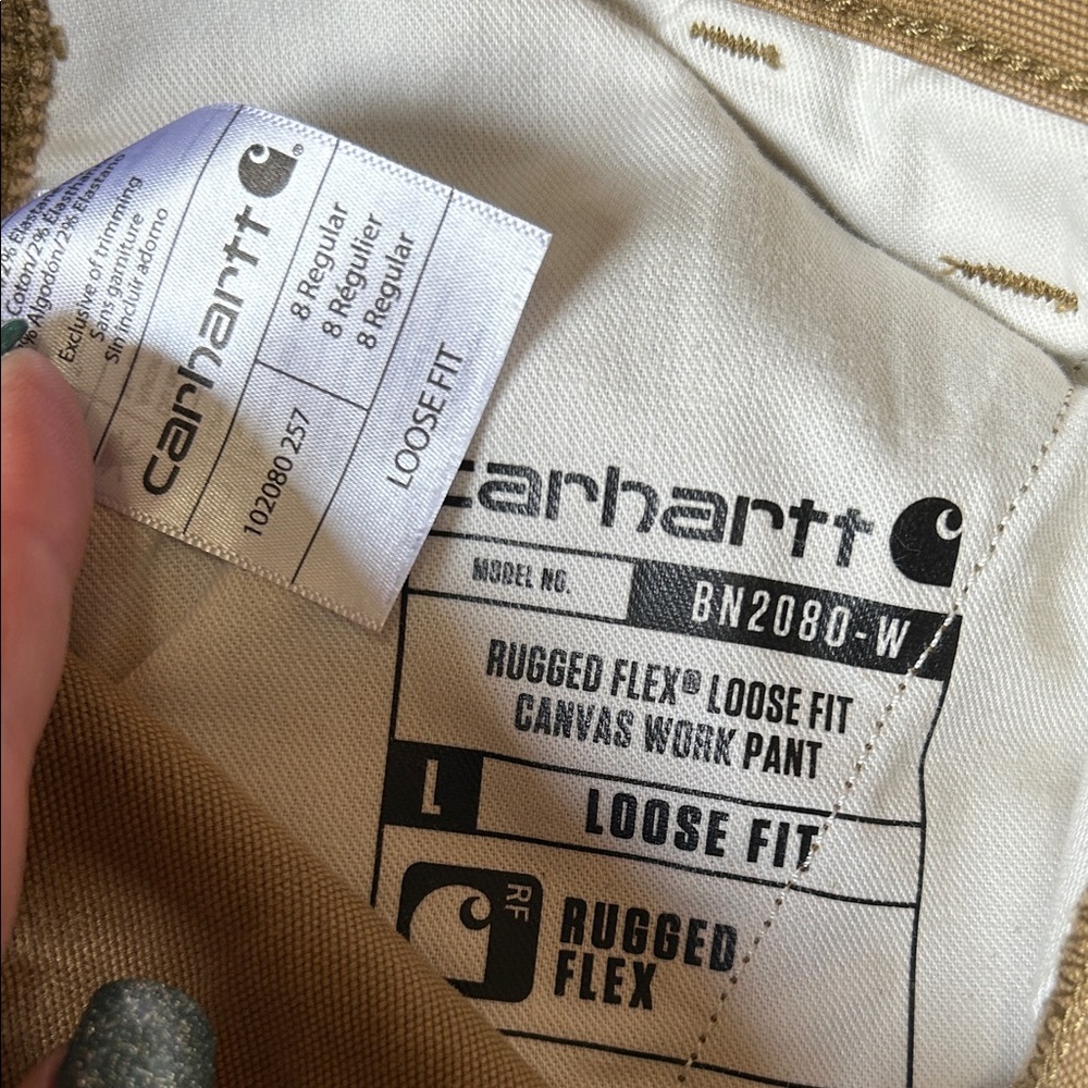 Carhartt Women's Tan Boot Cut Jeans - Picture 3 of 4